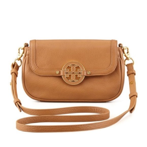 Tory Burch Handbags - Tory Burch Amanda Mini Messenger Bag, Royal Tan